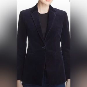 Theory navy blue corduroy blazer.  Medium wale. Size 6.